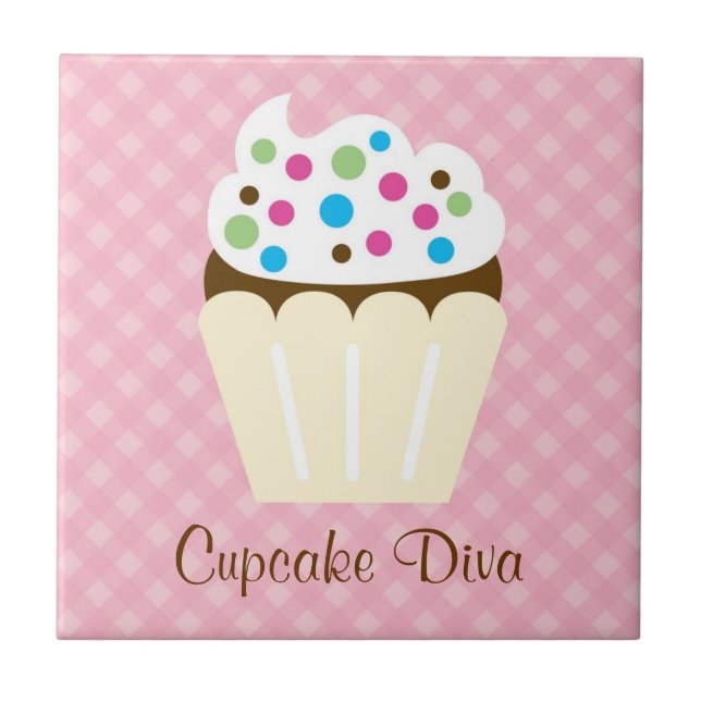 Cupcake Diva Tile (Front)
