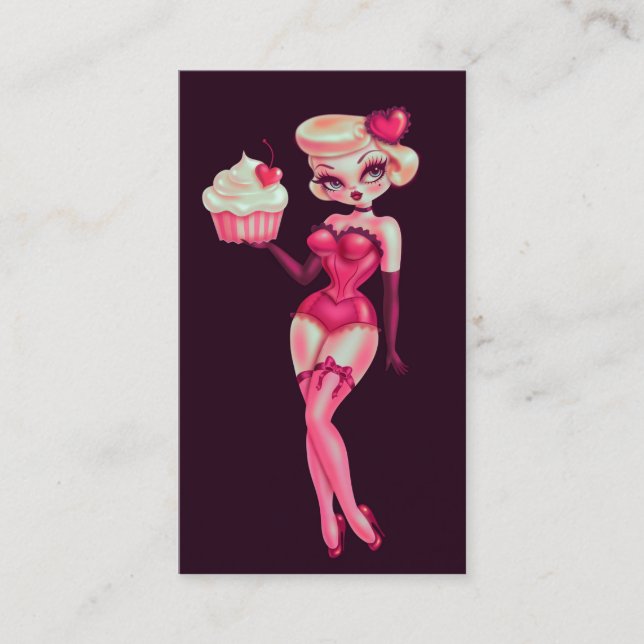 Cupcake Doll Business Card (Front)