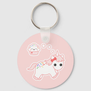 Cupcake Dream Unicorn Key Ring