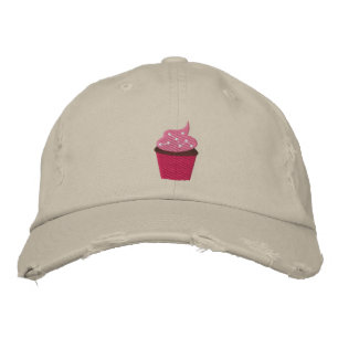 Cupcake Embroidered Hat