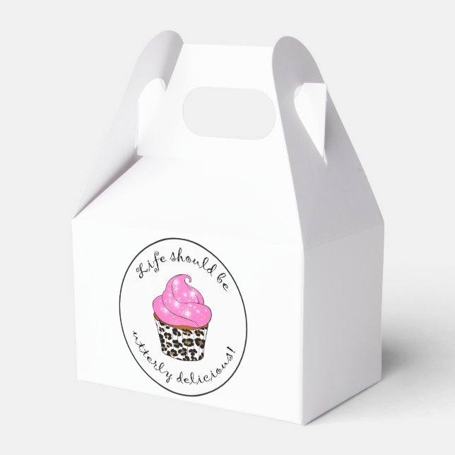 Cupcake Favour Box (Front Side)