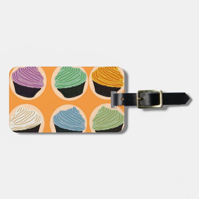 Cupcake Flavours Luggage Tag (Front Horizontal)