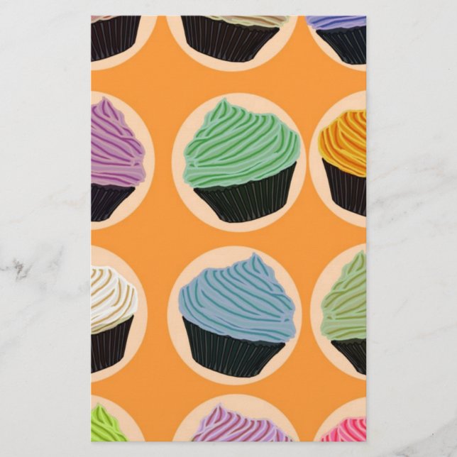 Cupcake Flavours Stationery (Front)
