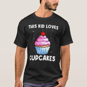 Cupcake For Kids Boys Baker Baking Cupcake T-Shirt