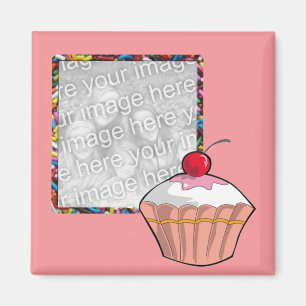 cupcake frame magnet
