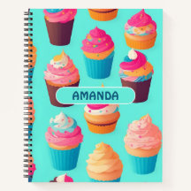 Cupcake Geometric Colourful Personalised Pattern