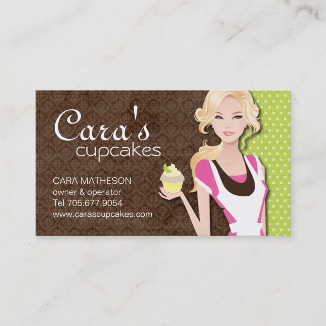 Cupcake Girl Business Cards (Front)