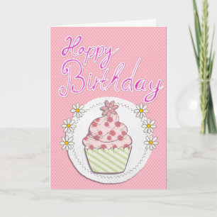 Cupcake Girl Card