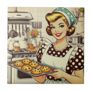 Cupcake Girl Ceramic Tile