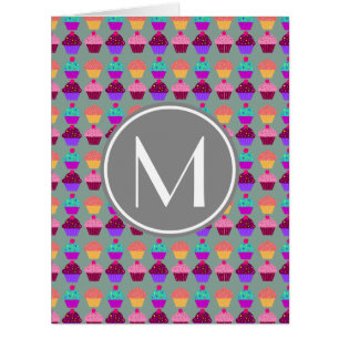Cupcake Grey Monogram Gifts