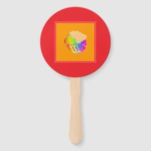 Cupcake hand fan