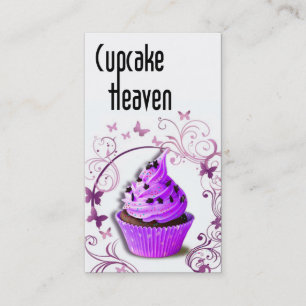 "Cupcake Heaven" - Confections Desserts Pastries Business Card