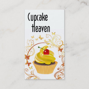 "Cupcake Heaven" - Confections Desserts Pastries Business Card