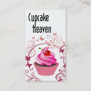 "Cupcake Heaven" - Confections Desserts Pastries Business Card