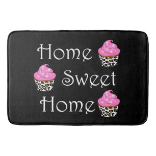 Cupcake "Home Sweet Home" Bath Mat