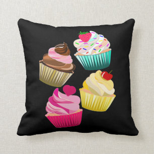CUPCAKE,Home Sweet Home,CUPCAKES ARE THE NEW BLACK Cushion