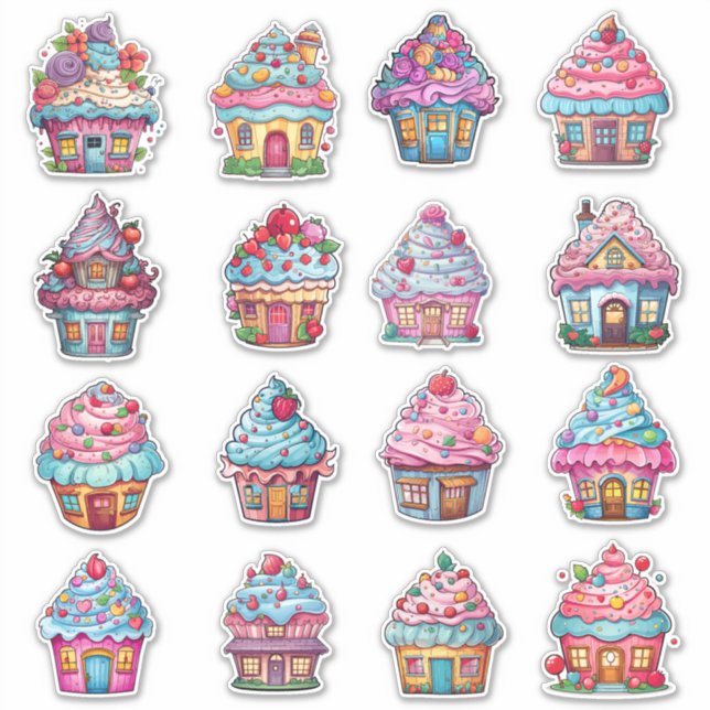 Cupcake House 16 Pack (Front)