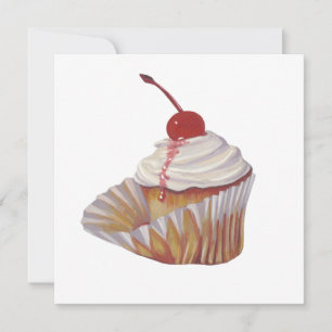 Cupcake Invitaion Holiday Card