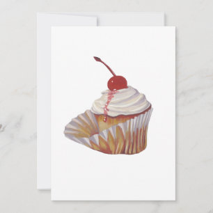 Cupcake Invitaion Holiday Card
