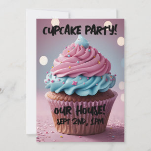 CUPCAKE KIDS PARTY CUSTOM Invitations