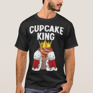 Cupcake King Mens Cake Baking Lover Baker Cupcake T-Shirt