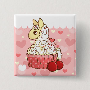 Cupcake Llama Button
