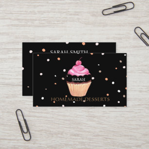 Cupcake Logo Bakery Chef,cute Business Card