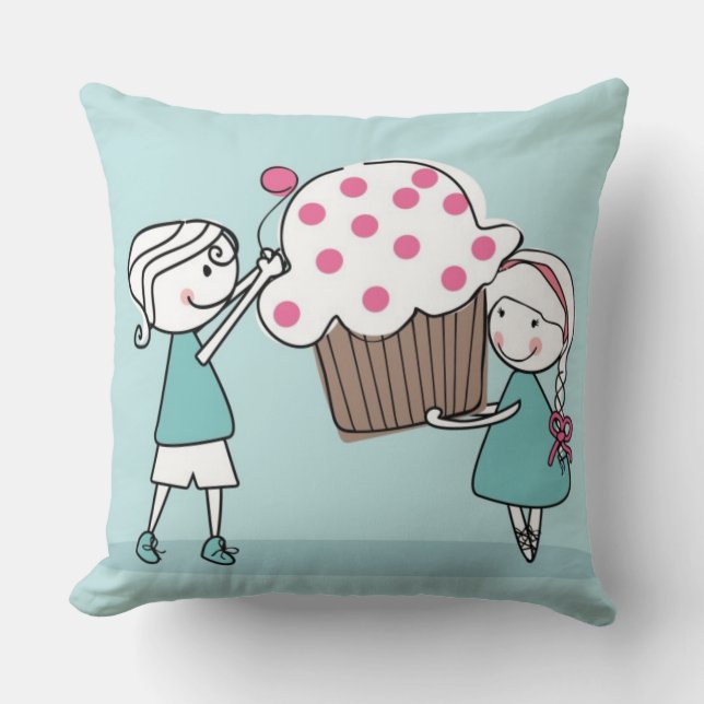 Cupcake Love Cushion (Front)