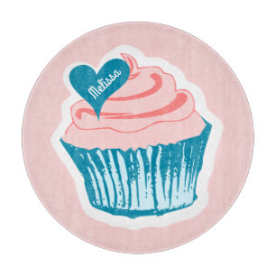Cupcake Love custom name cutting board