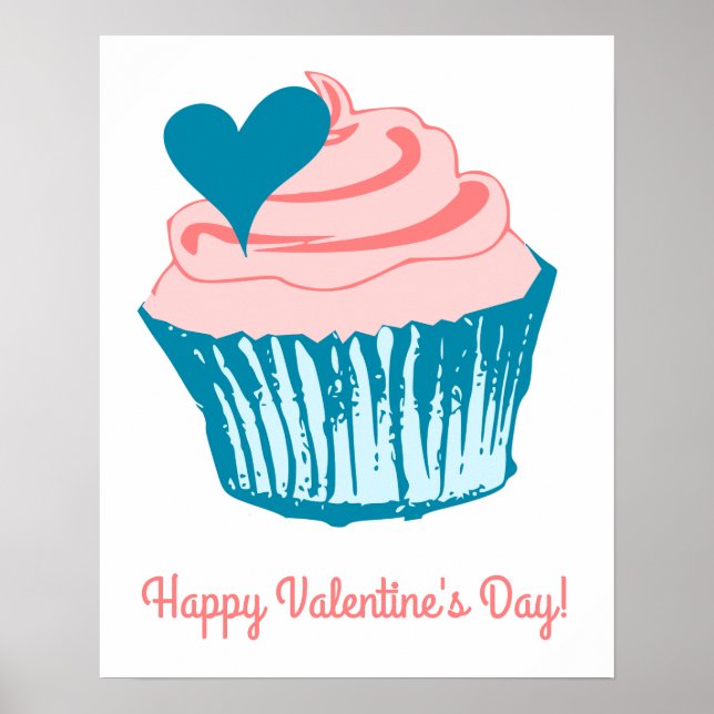Cupcake Love custom text poster (Front)