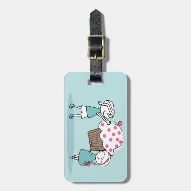 Cupcake Love Luggage Tag (Front Vertical)