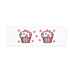 Cupcake Love Return Address Label
