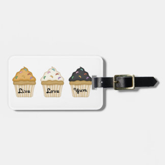 Cupcake Love Yum Luggage Tag