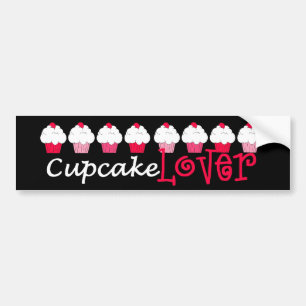 "Cupcake Lover" Bumper Sticker