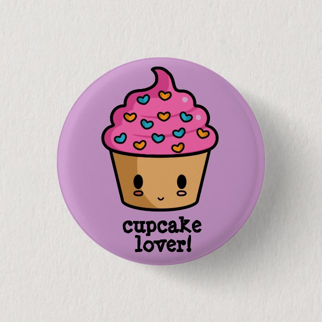 Cupcake Lover Button (Front)