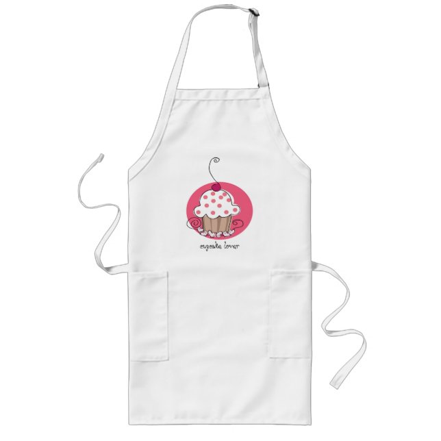 cupcake lover long apron (Front)