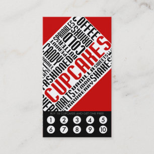 cupcake loyalty (wordWEBs) Card