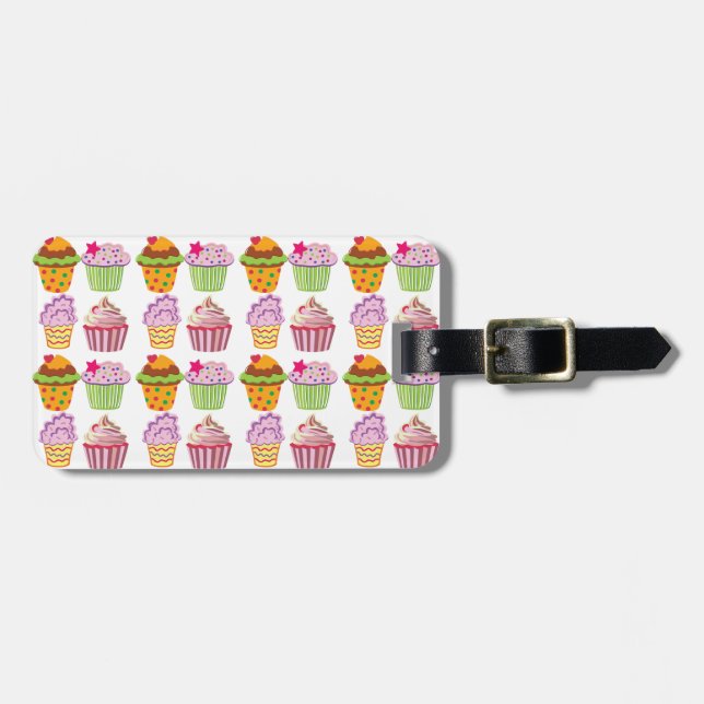 Cupcake Luggage Tag (Front Horizontal)