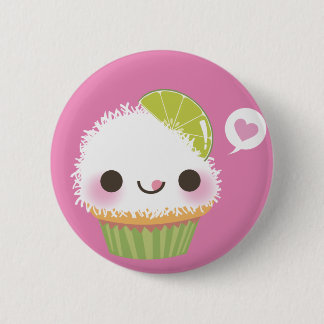 Cupcake Mania! Coconut! 6 Cm Round Badge