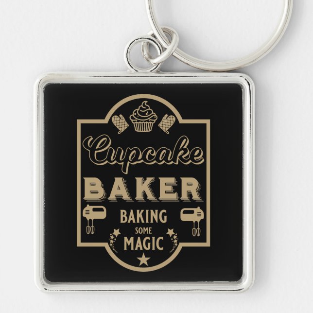 Cupcake Master Baker Key Ring (Front)