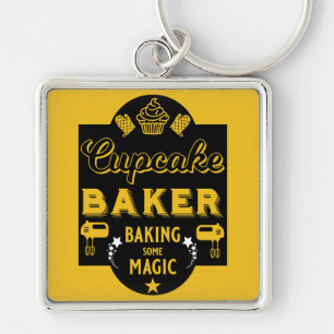 Cupcake Master Baker Key Ring