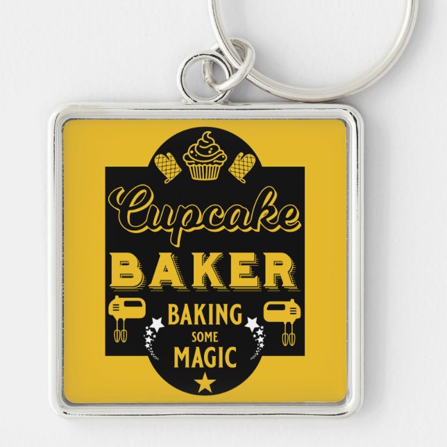 Cupcake Master Baker Key Ring (Front)