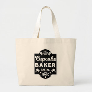 Cupcake Master Baker Large Tote Bag