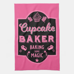 Cupcake Master Baker Tea Towel