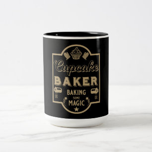 Cupcake Master Baker Two-Tone Coffee Mug