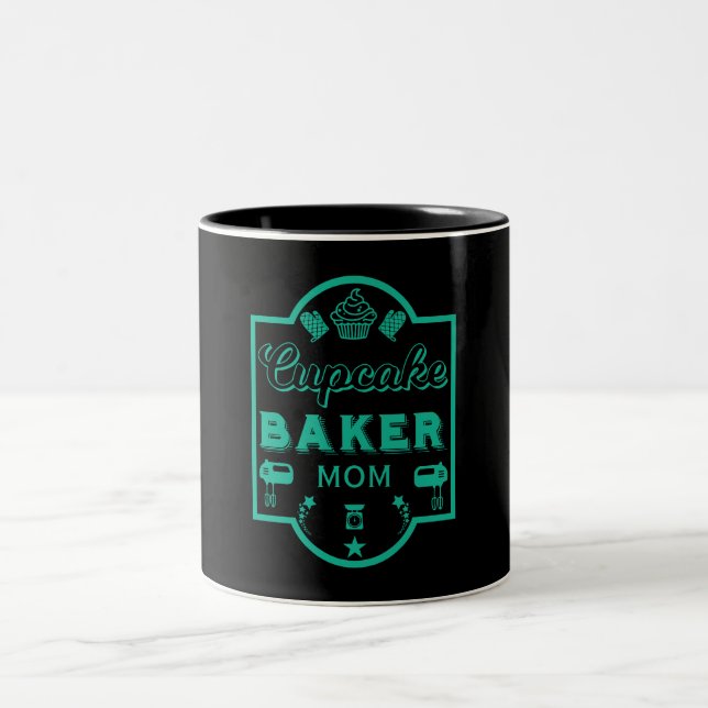 Cupcake Master Baker Two-Tone Coffee Mug (Center)