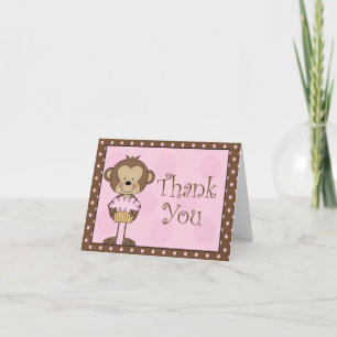 Cupcake MonkeyThank You Thank You Card