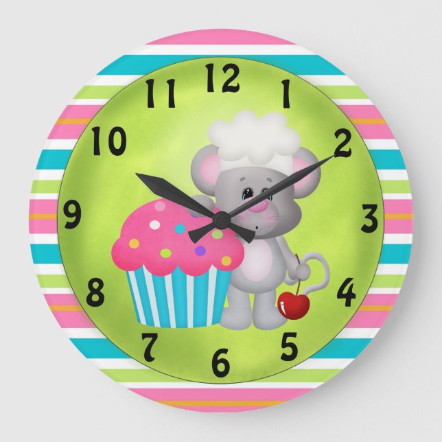 Cupcake Mouse clock (Front)