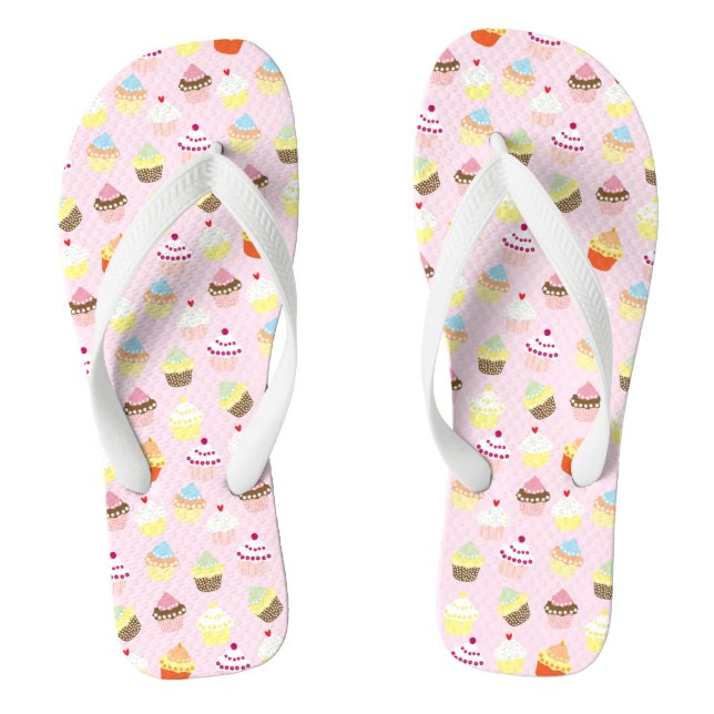 Cupcake Party Flip Flops (Footbed)