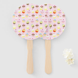 Cupcake Party Hand Fans